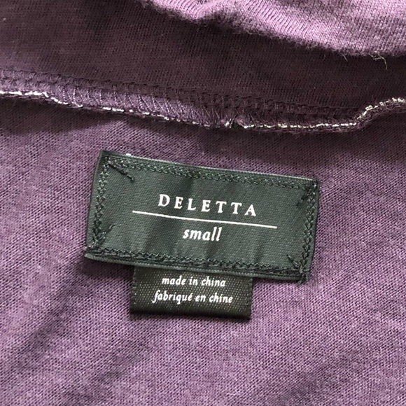Anthropologie Deletta Purple Top - Picture 6 of 8